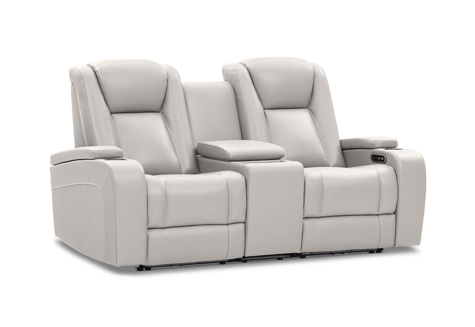 SENTINAL MK2 LEATHER - 2 Seater with 2 Electric Recliners and Console SENTINAL MK2 LEATHER