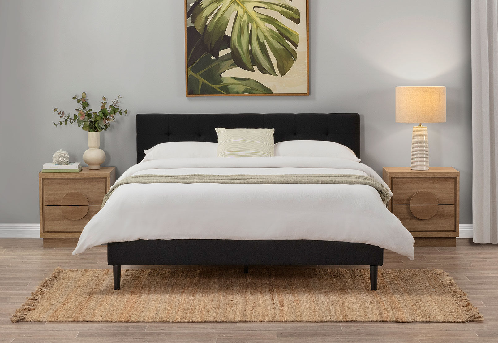 MURTEN - Charcoal King Bed MURTEN