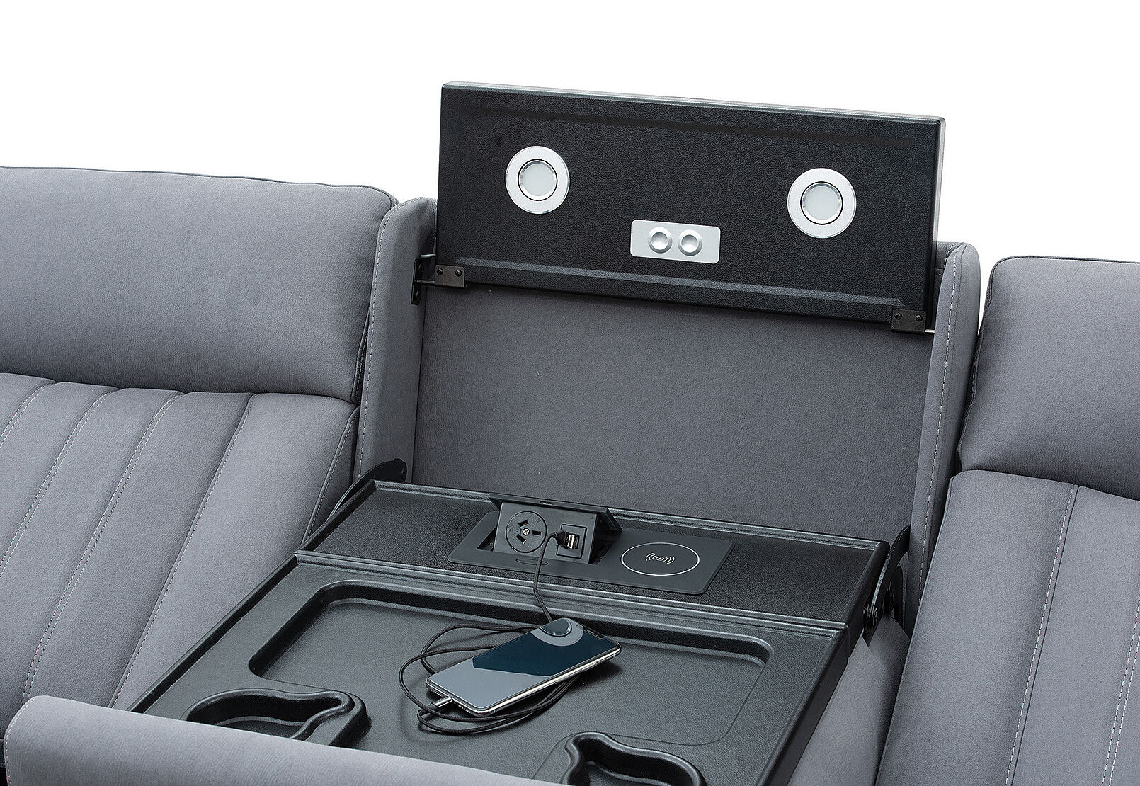 HERCULES - Fabric 3 Seater with Inbuilt Electric Recliners HERCULES