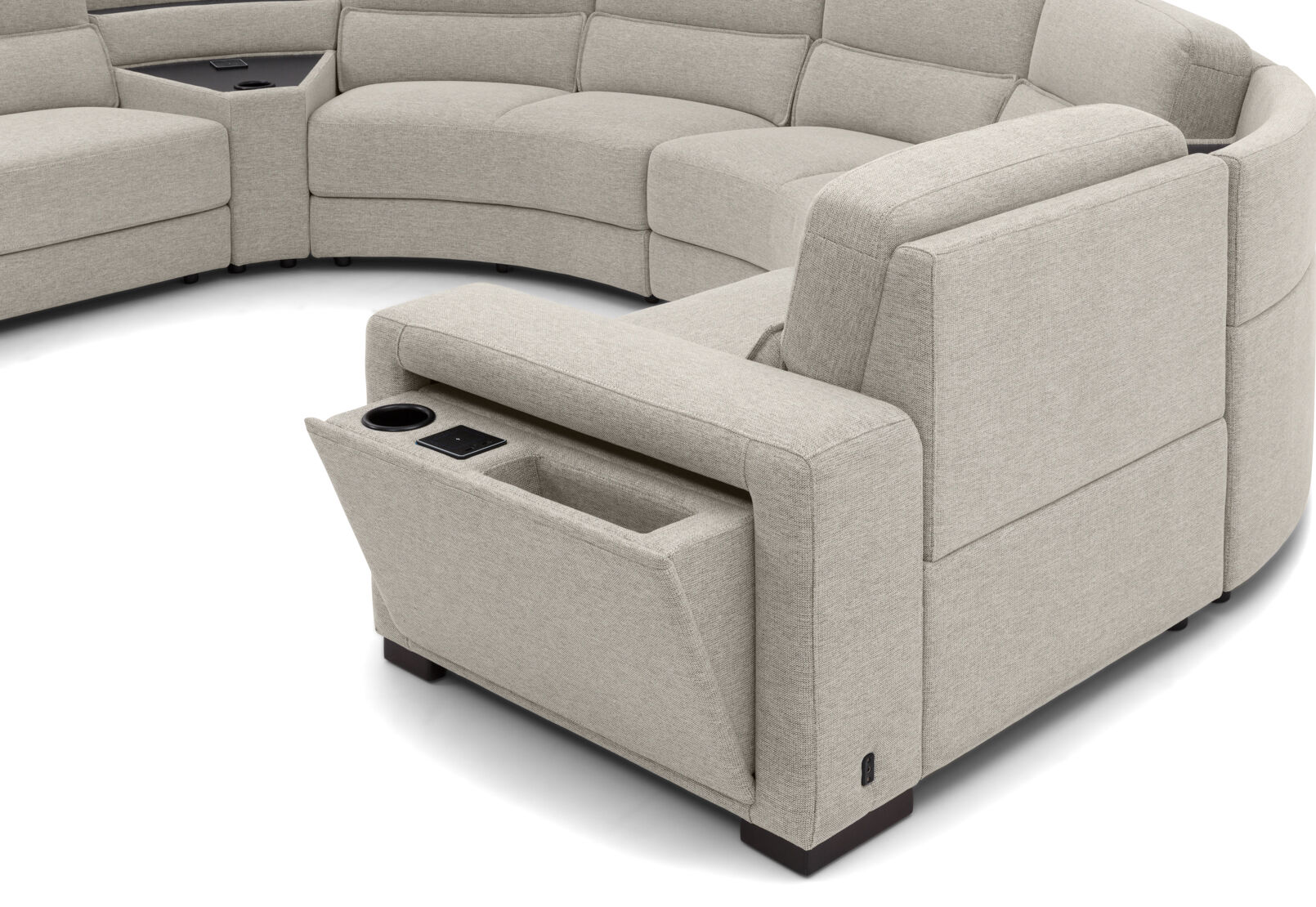 ELISEO FABRIC - 6 Seater Curved Corner ELISEO FABRIC