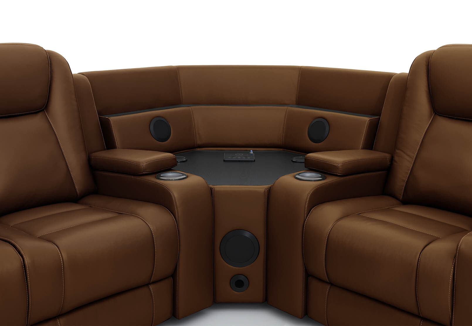 SENTINAL MK2 LEATHER - 5 Piece Corner with RHF Console SENTINAL MK2 LEATHER