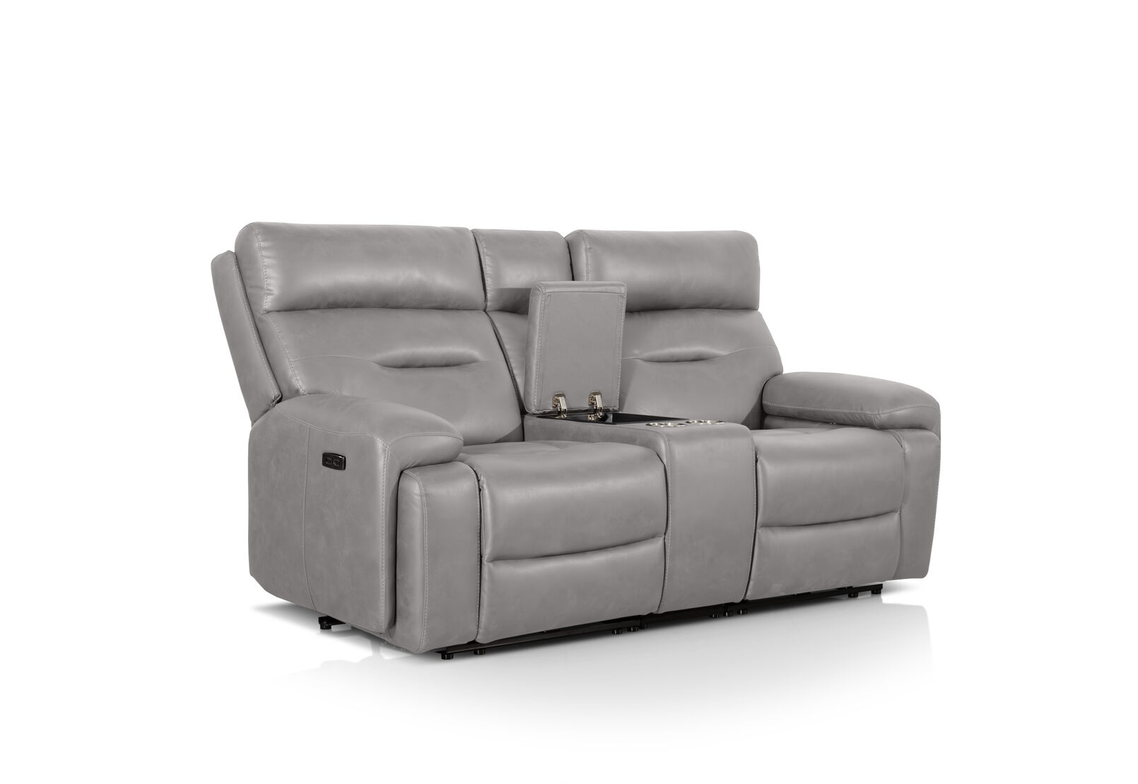 HOLLYWOOD FABRIC - 2 Seater with Electric Recliners & Console HOLLYWOOD FABRIC