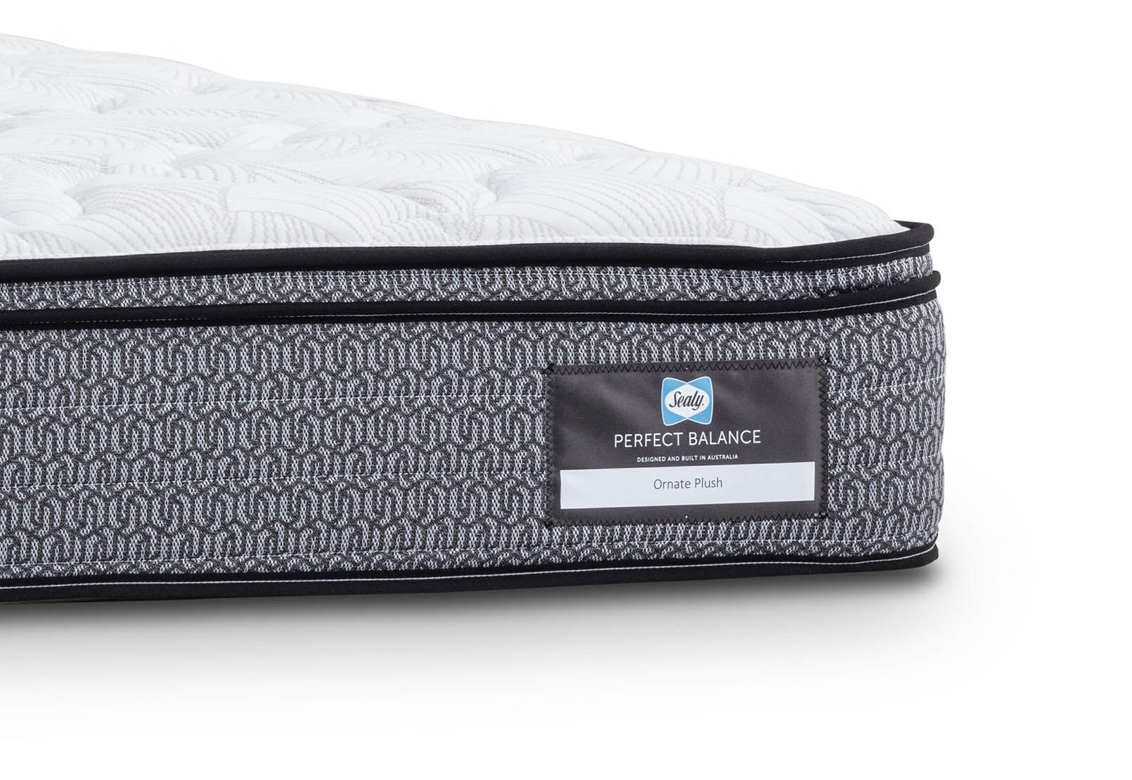 WHITE PERFECT BALANCE ORNATE PLUSH Queen Mattress