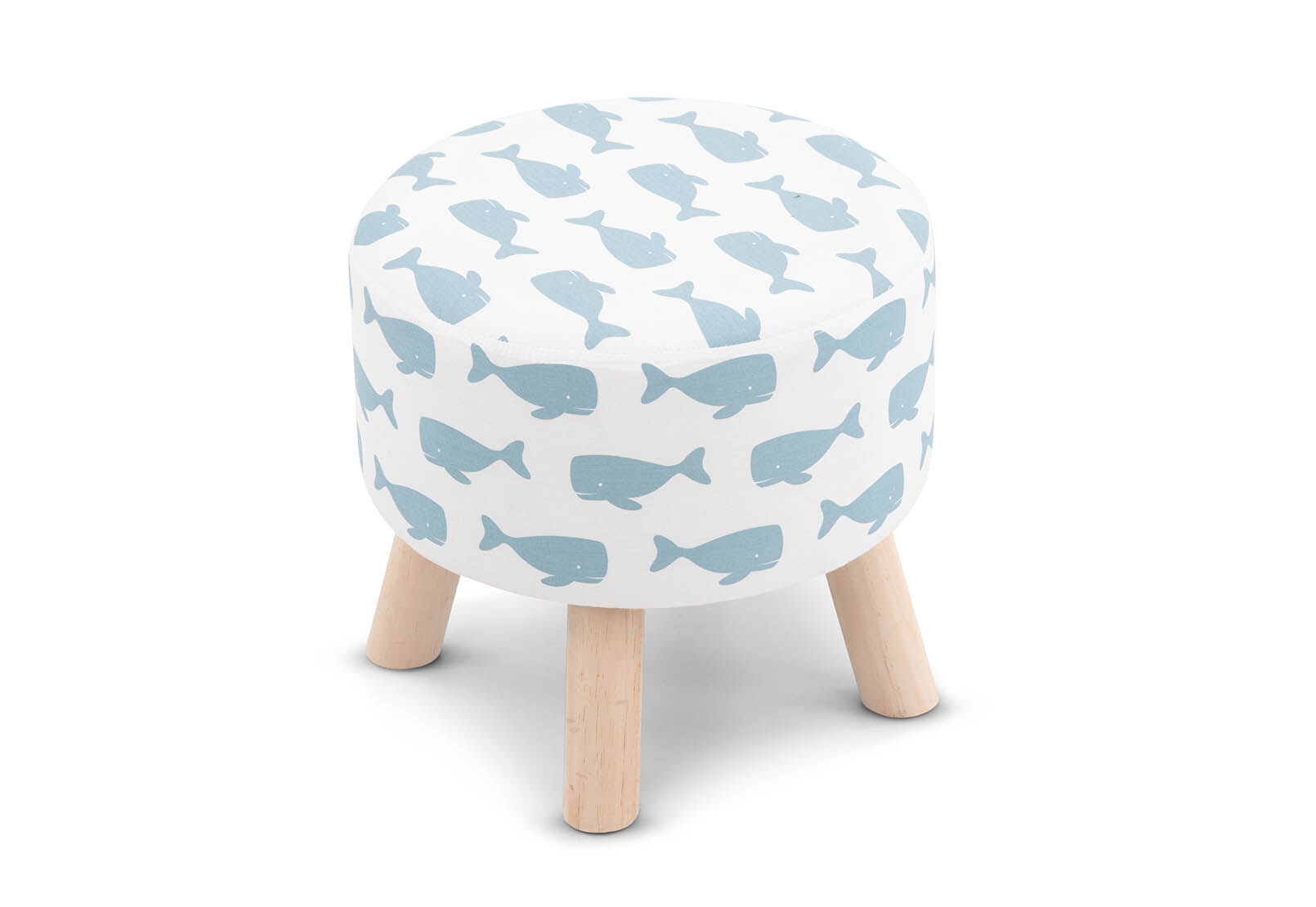 WHALE YOSHI Fabric Stool