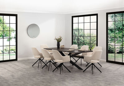 ALDERGROVE - 9 Piece Dining Suite with Lorcan Dining Chairs