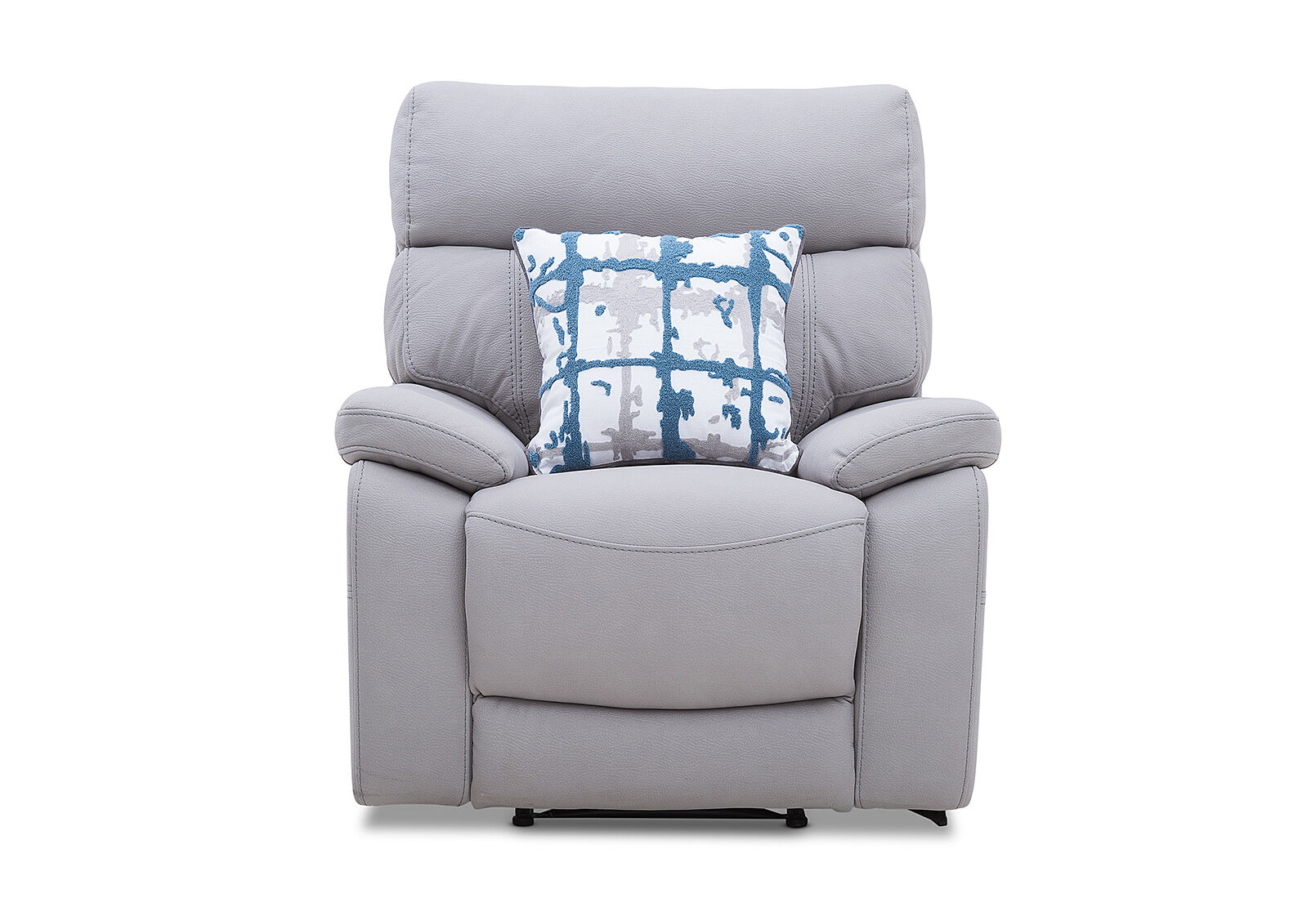Grey fabric recliner discount chair