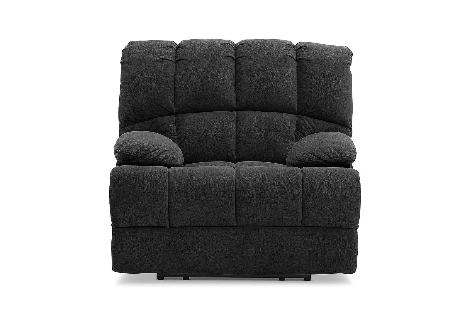 CHARCOAL GLADIATOR Fabric Recliner Amart Furniture