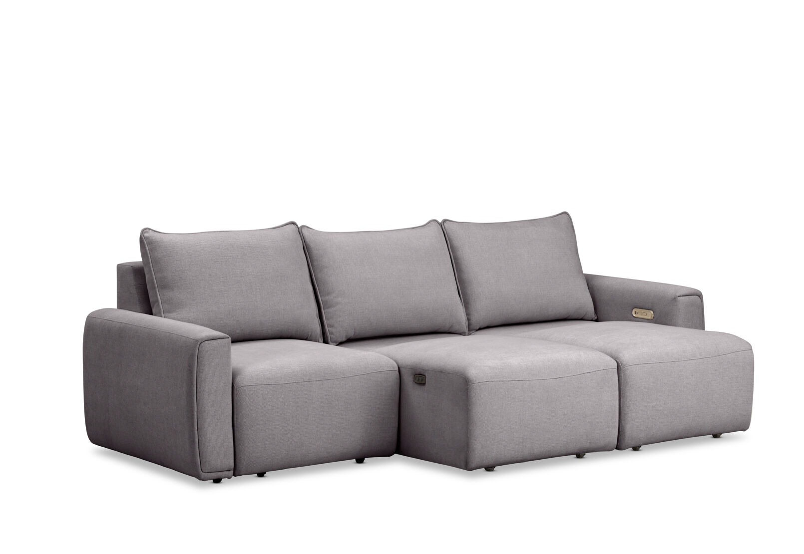 MIKAELA - 3 Seater with Sliding Electric Chaise MIKAELA