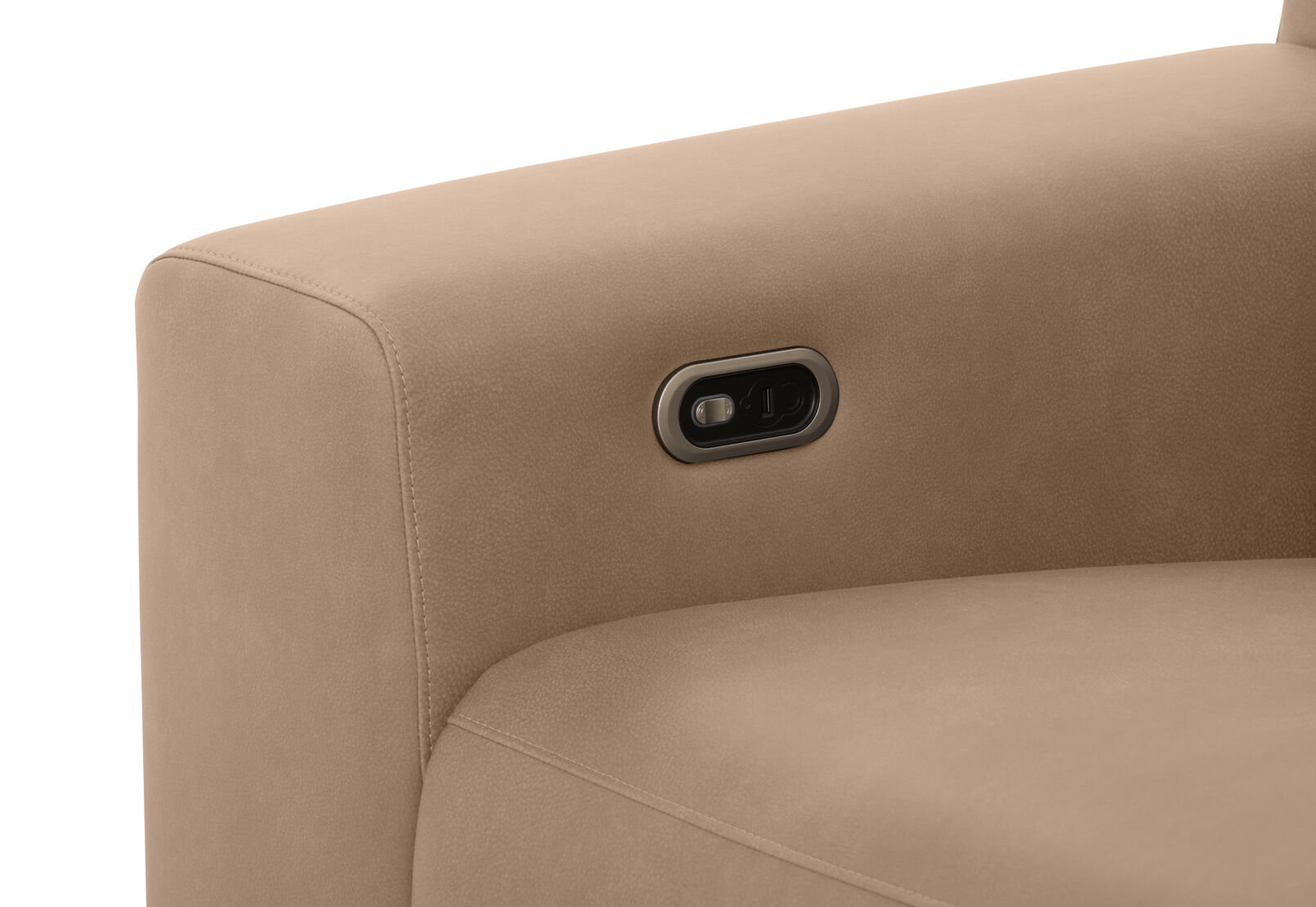 GAGE FABRIC - 3 Seater Sofa with Electric Recliner & RHF Chaise GAGE FABRIC