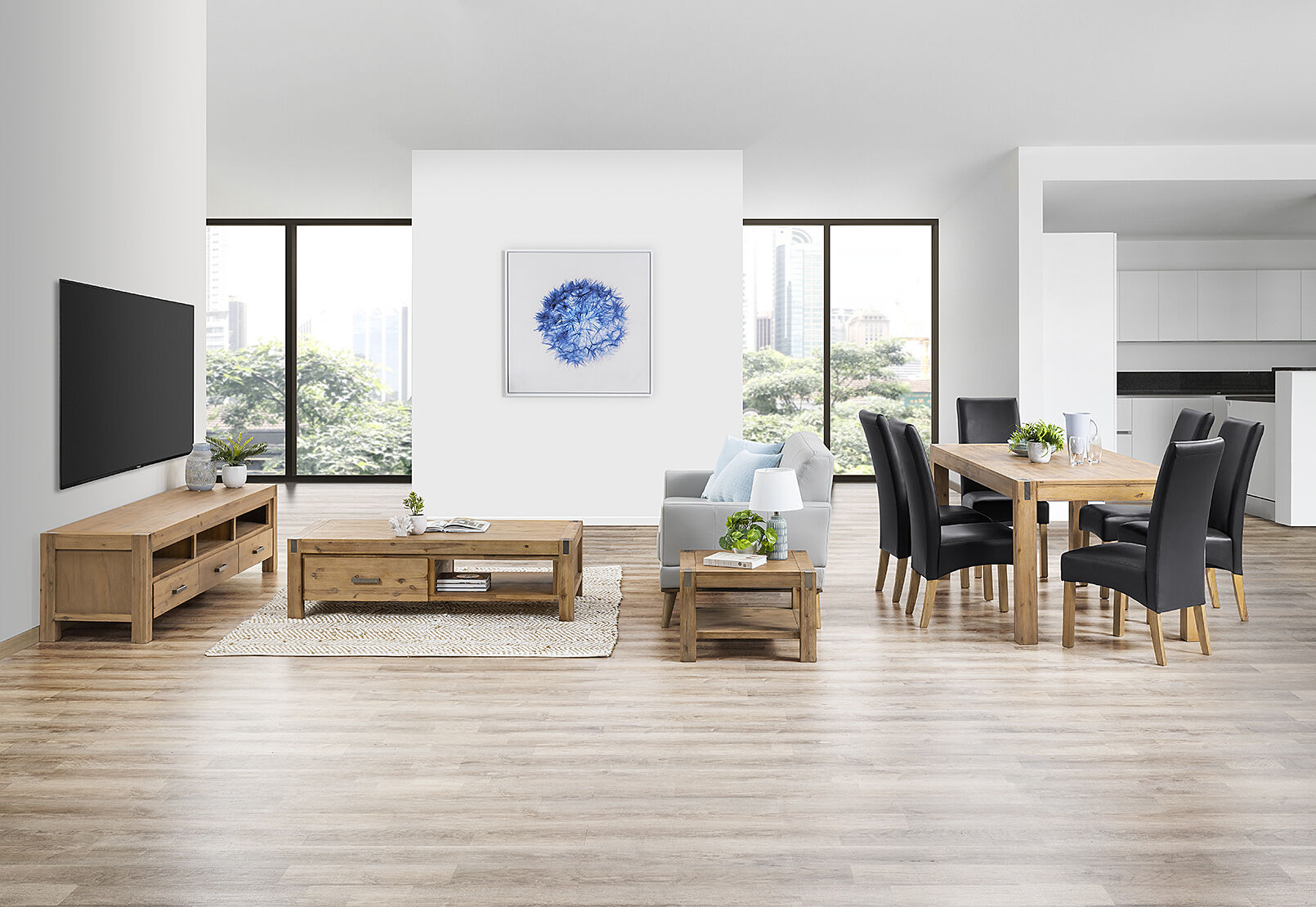 BLACK SILVERWOOD MK2 10 Piece Package Amart Furniture