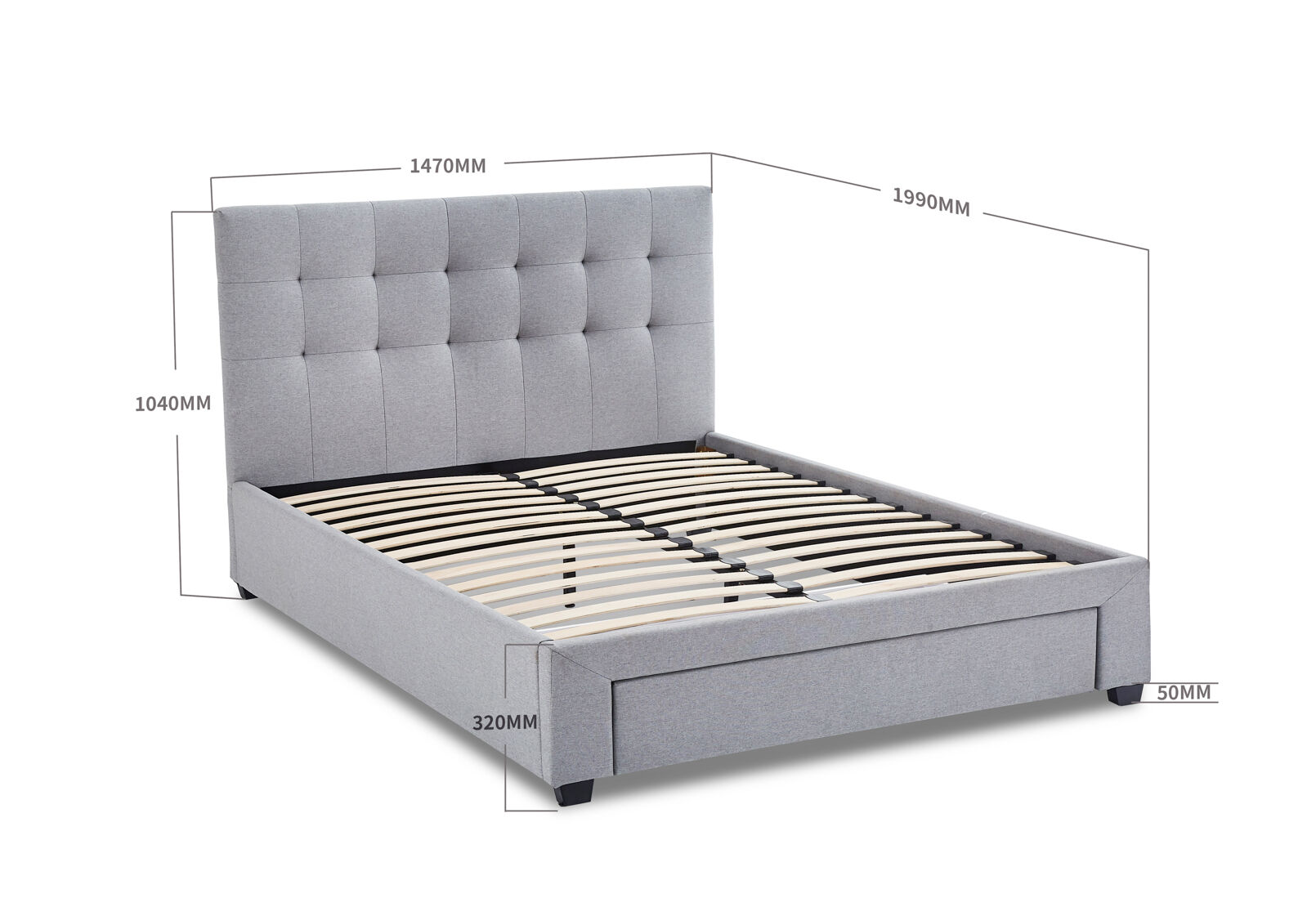 SOUTHAMPTON - Double Bed with Drawer SOUTHAMPTON