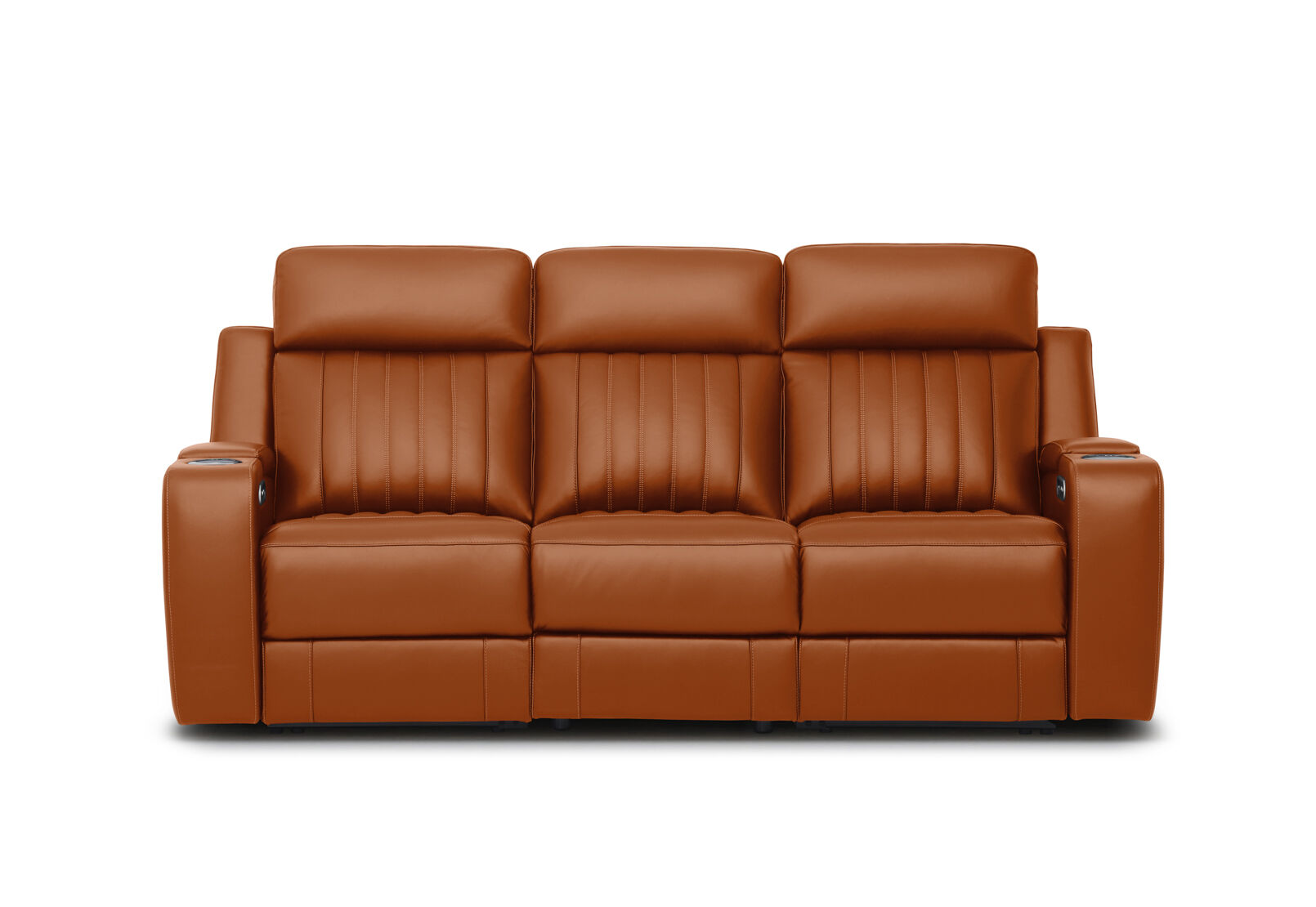 THANE LEATHER - 3 Seater Sofa with 2 inbuilt Electric Recliners THANE LEATHER