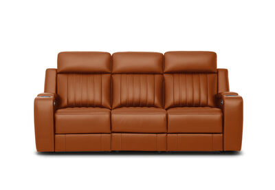 THANE LEATHER - 3 Seater Sofa with 2 inbuilt Electric Recliners