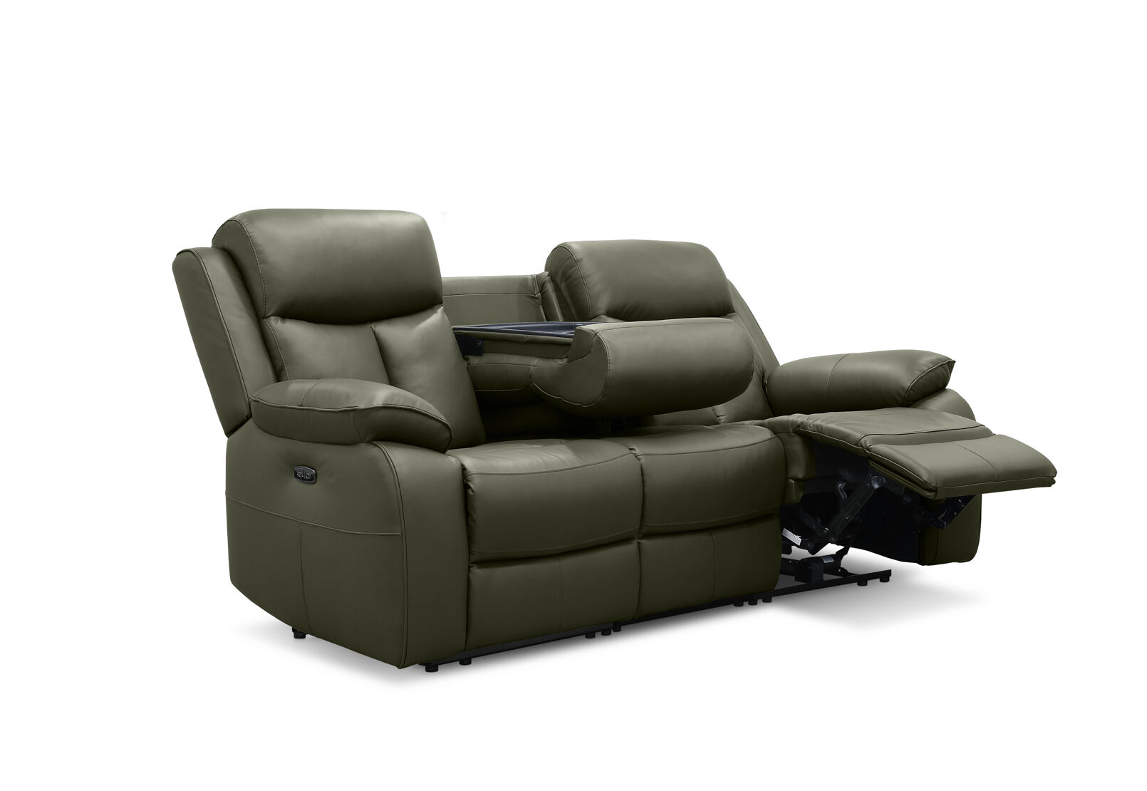 DACIA LEATHER - 3 Seater Sofa with 2 inbuilt Electric Recliners DACIA LEATHER