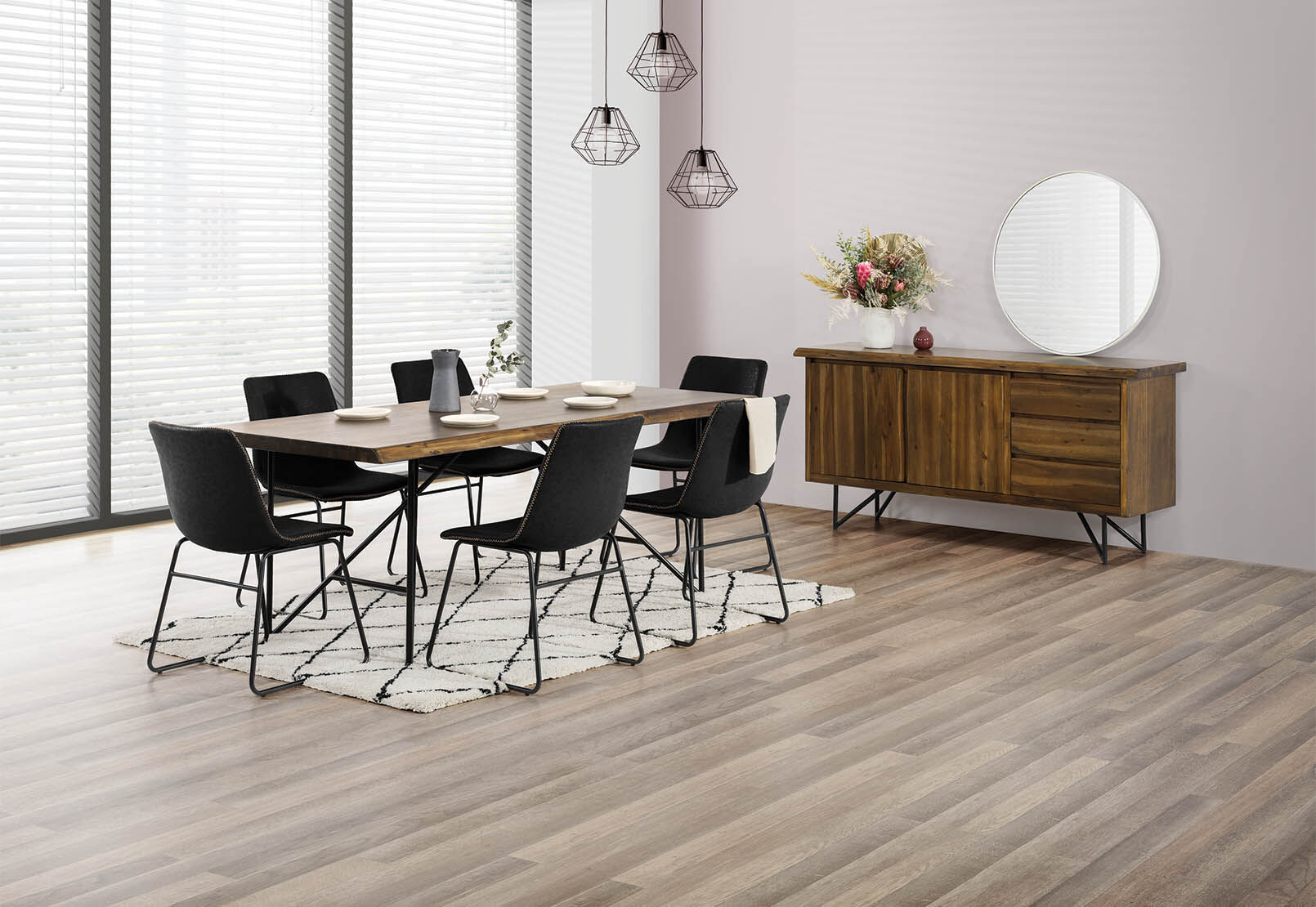 CARRIE - Round Wall Mirror 80cm CARRIE