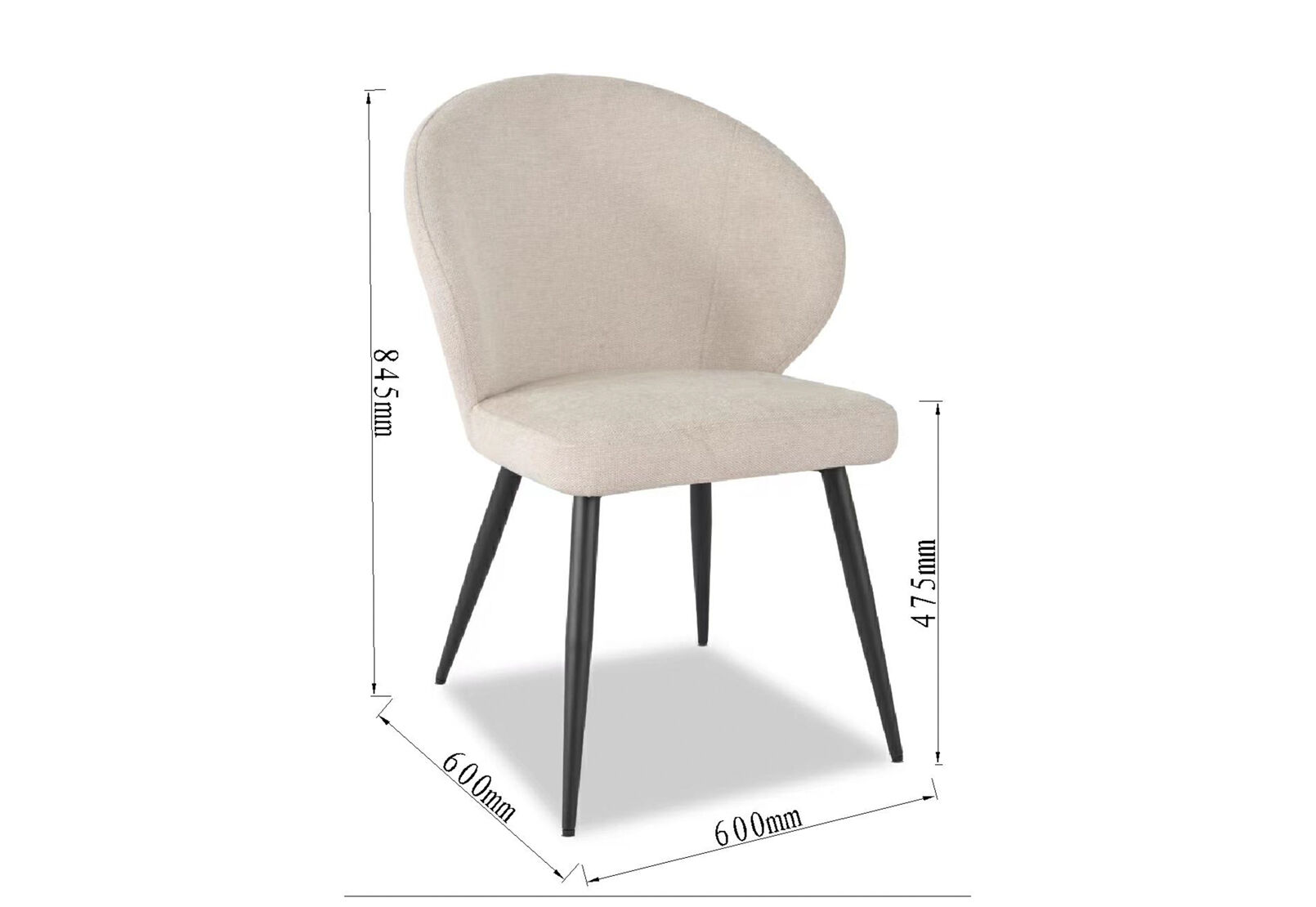 REYNOLDS - Set of 2 Dining Chairs REYNOLDS