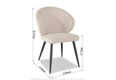 REYNOLDS - Set of 2 Dining Chairs