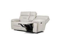 HOLLYWOOD LEATHER - 2 Seater with Electric Recliners & Console HOLLYWOOD LEATHER