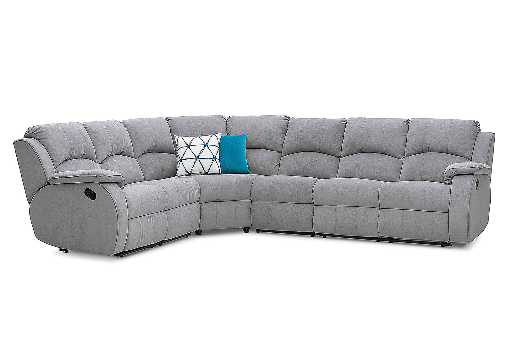 LIGHT GREY KAYDEN FABRIC Corner Lounge