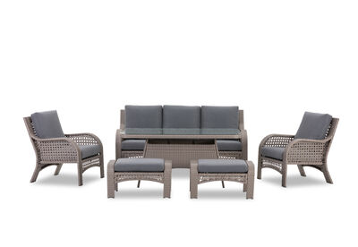 ISABELA - 6 Piece Outdoor Lounge Dining Setting