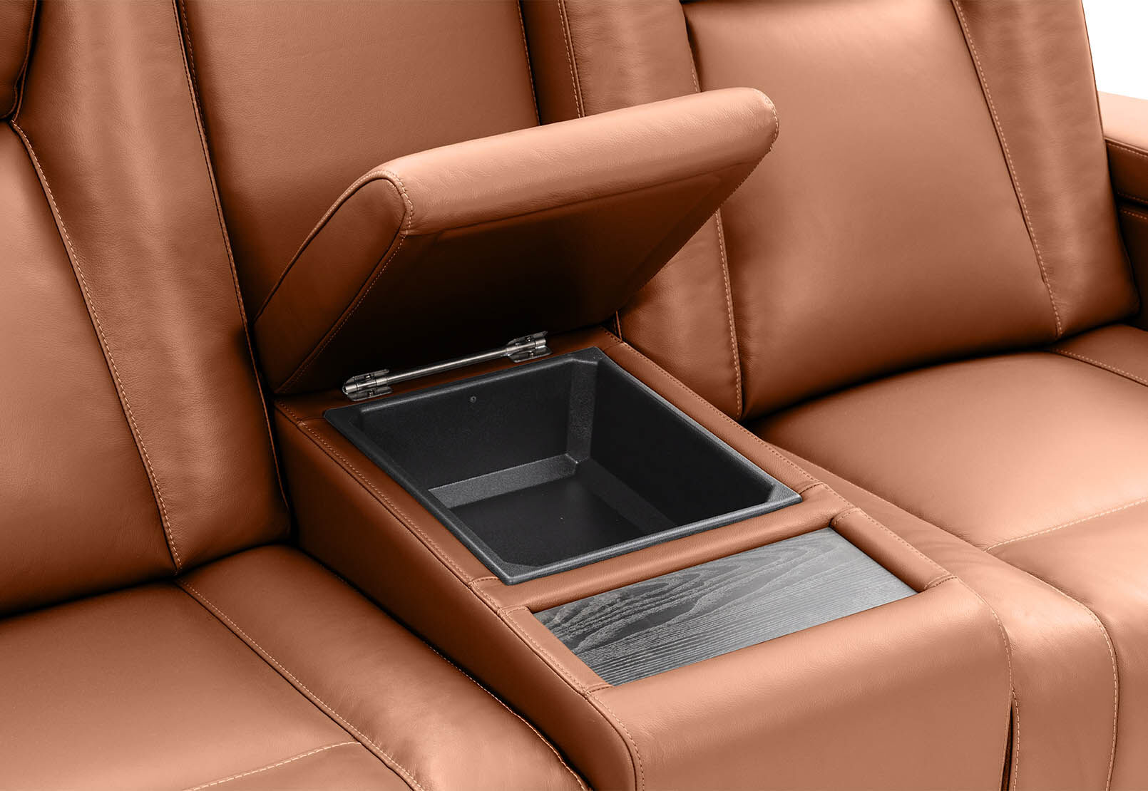 SENTINAL MK2 LEATHER - 2 Seater with 2 Electric Recliners and Console SENTINAL MK2 LEATHER