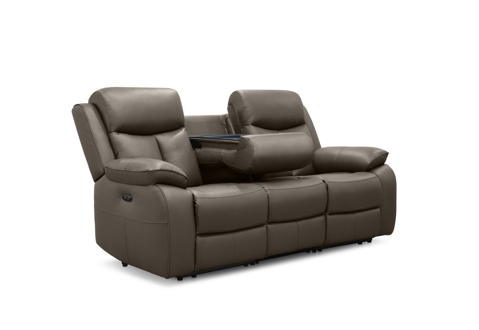 DACIA LEATHER - 3 Seater Sofa with 2 inbuilt Electric Recliners DACIA LEATHER