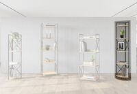 DUNN - 5 Tier Corner Bookcase DUNN