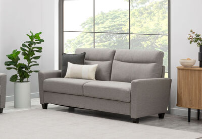 LOWE - Grey 3 Seat Sofa
