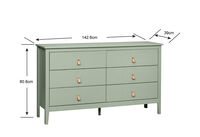 STANFORD - Olive Green Dresser STANFORD