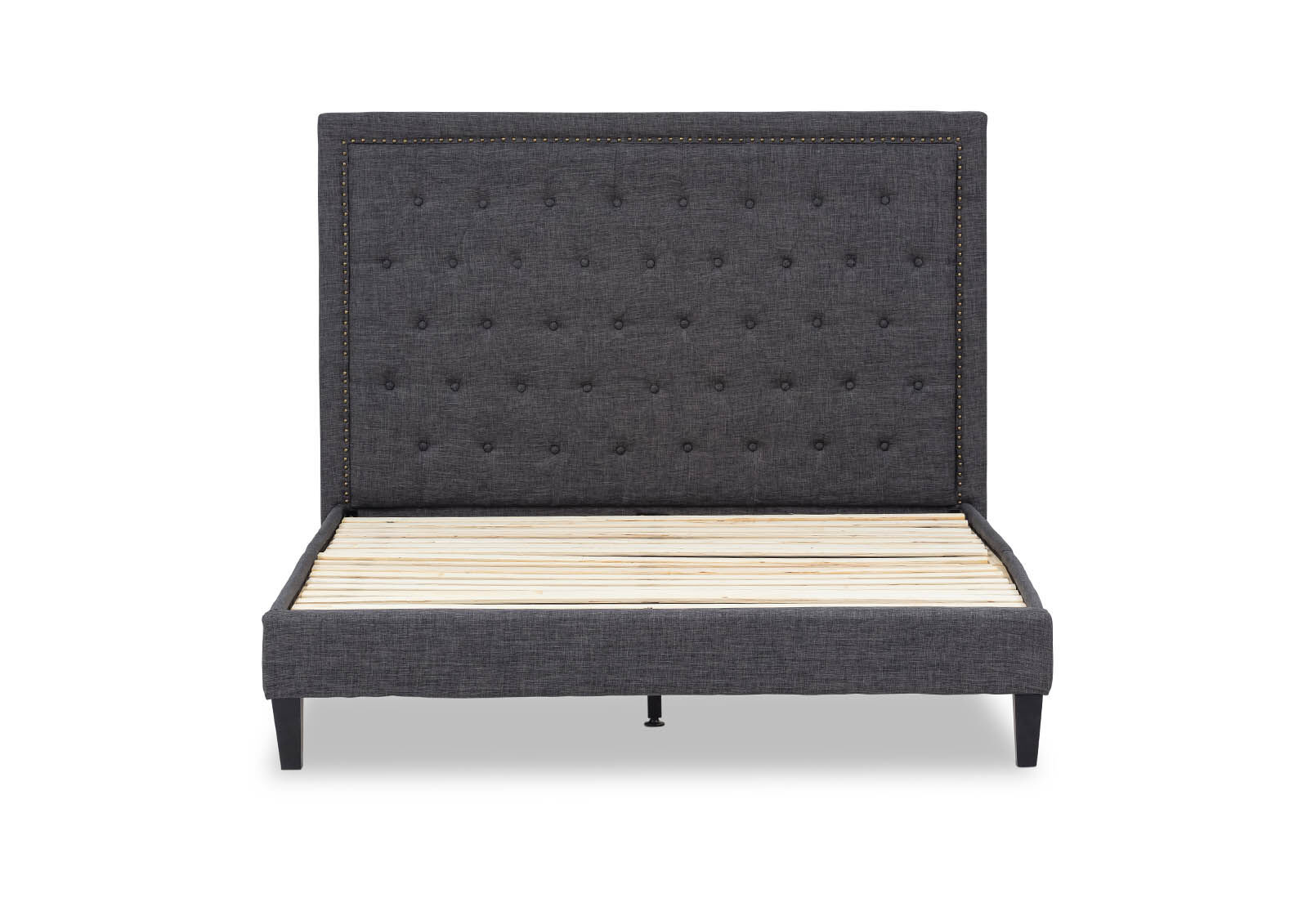 ARNOLD - Dark Grey Queen Bed ARNOLD