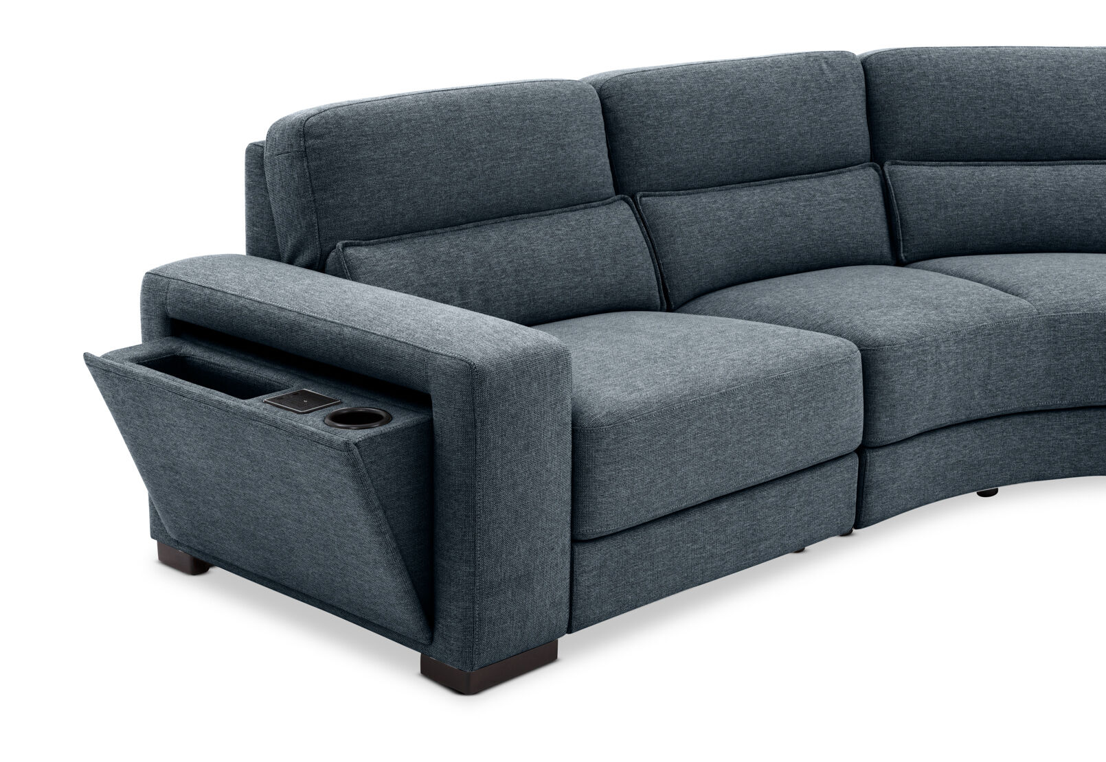 ELISEO FABRIC - 4 Seater Wedge Sofa ELISEO FABRIC