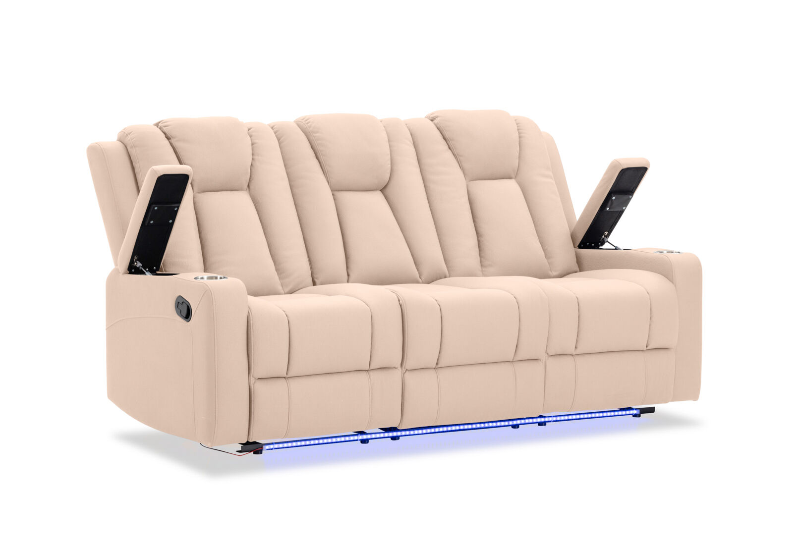 TRAVIS FABRIC - 3 Seater with Recliners TRAVIS FABRIC