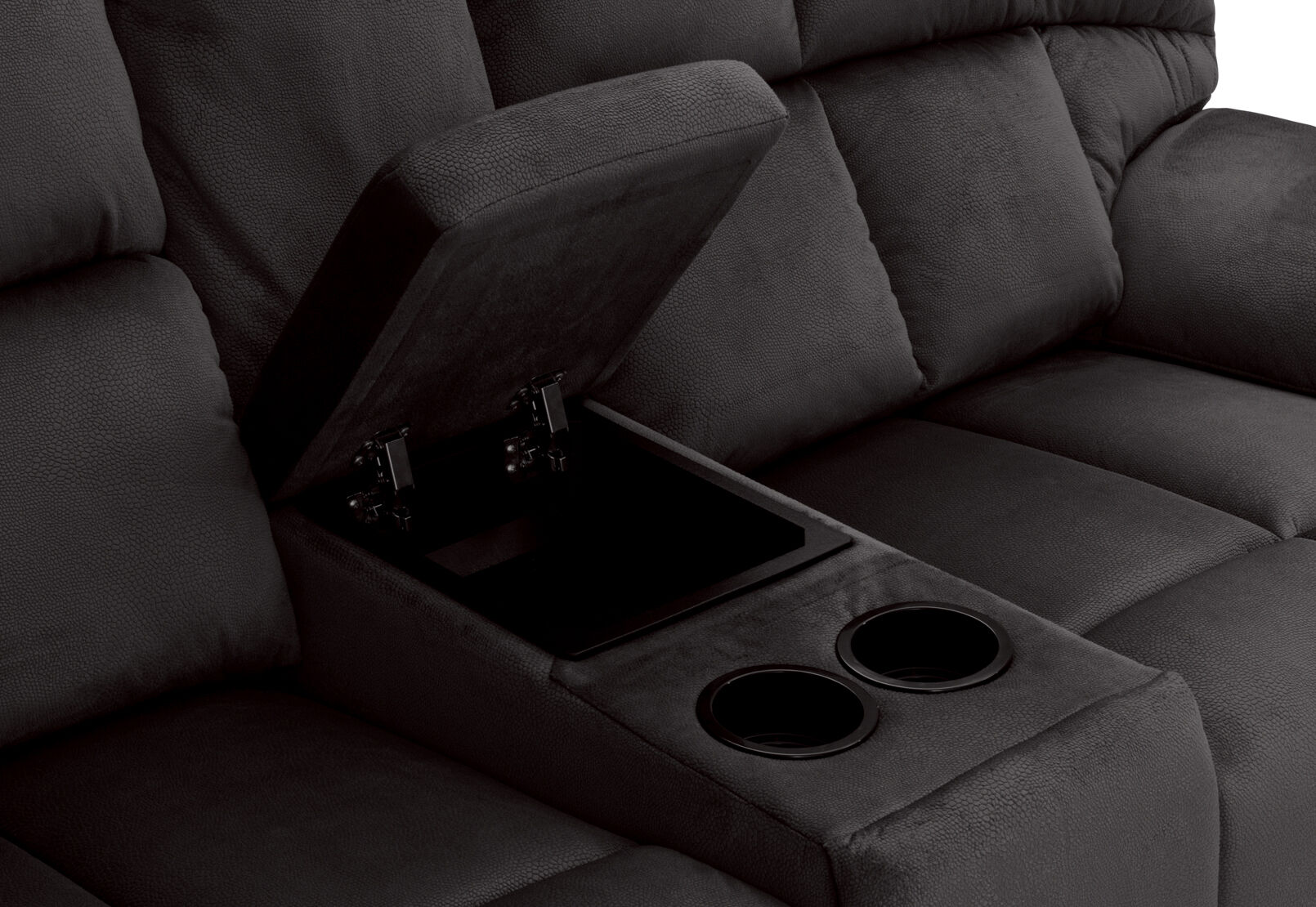 LEBRON FABRIC - 2 Seater with Recliners and Console LEBRON FABRIC