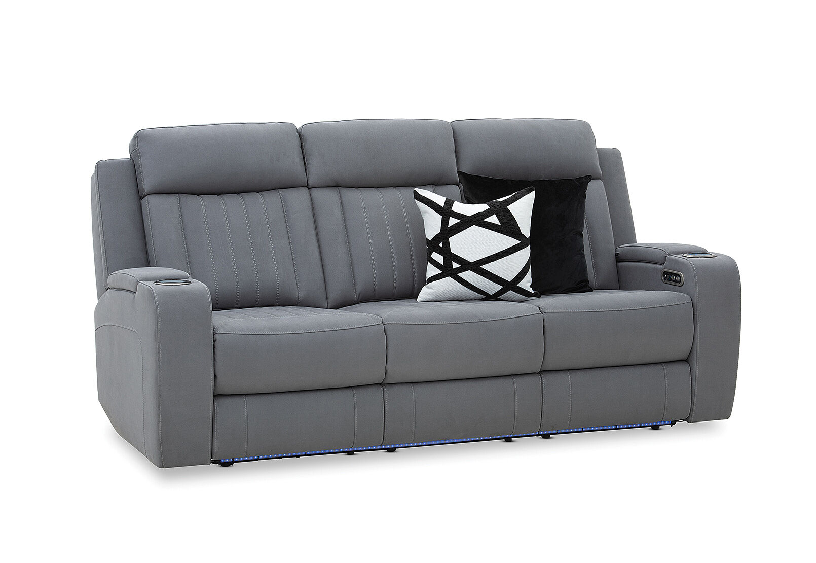 HERCULES - Fabric 3 Seater with Inbuilt Electric Recliners HERCULES