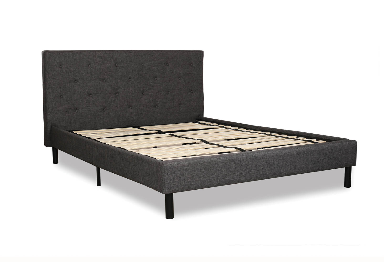 BRIGITTA - Grey Queen Bed BRIGITTA