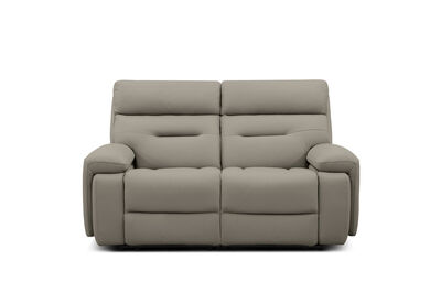 HOLLYWOOD LEATHER - Media 2 Seater with Electric Recliners