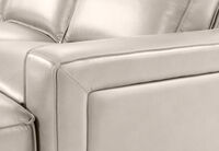 BARTELLE LEATHER - 3.5 Seater Sofa with Ottoman. BARTELLE LEATHER
