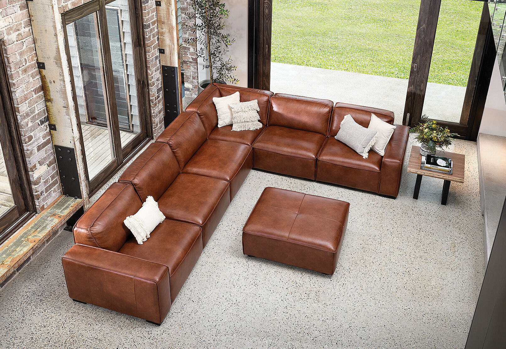 mahogany verena 7 piece modular package amart furniture