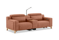 GAGE FABRIC - 2 Seater with Electric Recliners & Console GAGE FABRIC