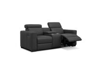 DAMIAN LEATHER - 2 Seater Sofa with inbuilt Electric Recliners DAMIAN LEATHER