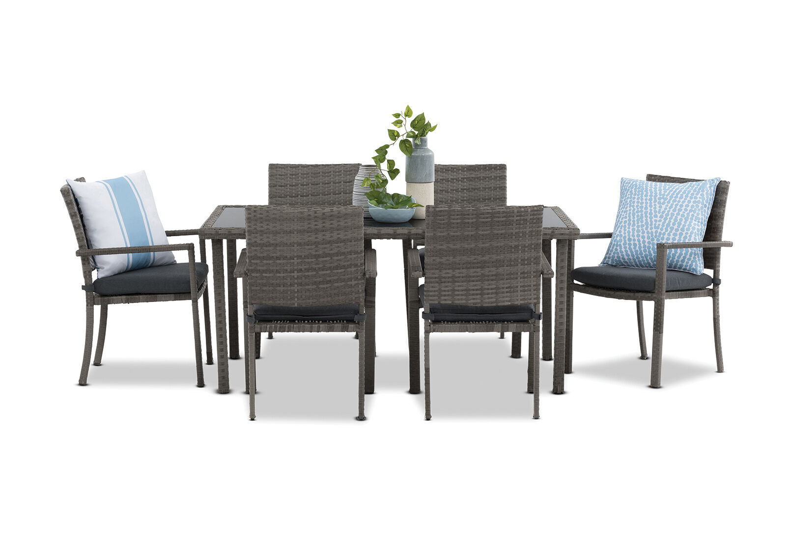 RIANA - 7 Piece Outdoor Dining Setting. RIANA