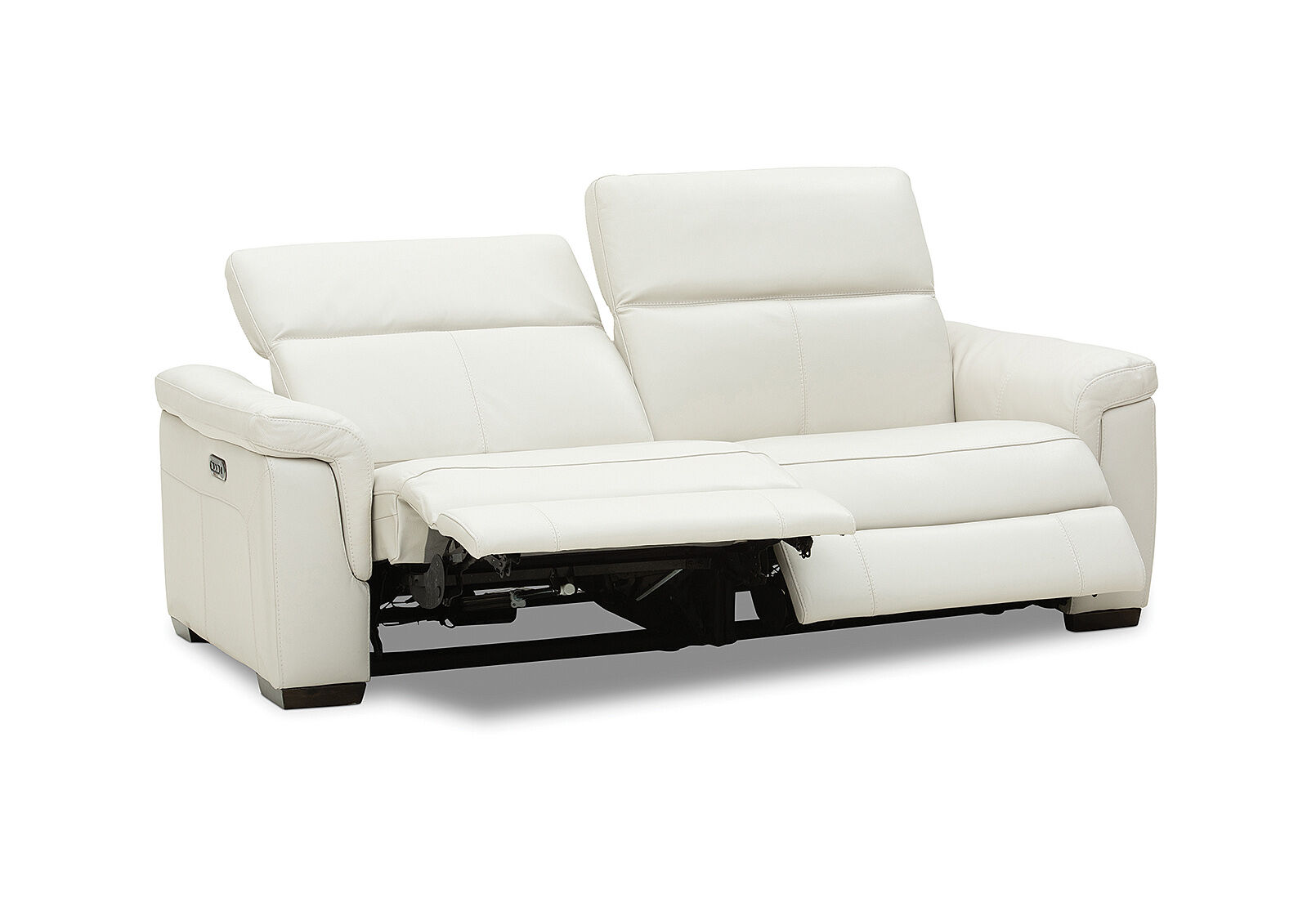 LUCIANO - Leather 2.5 Seater Sofa with 2 Electric Recliners LUCIANO