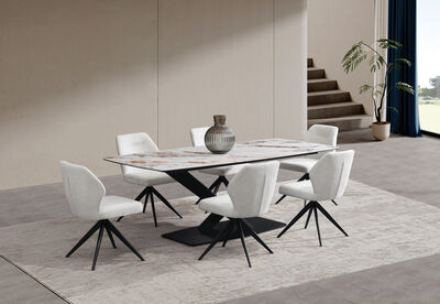 LEGANA - 7 Piece Dining Suite with Aldric Dining Chairs