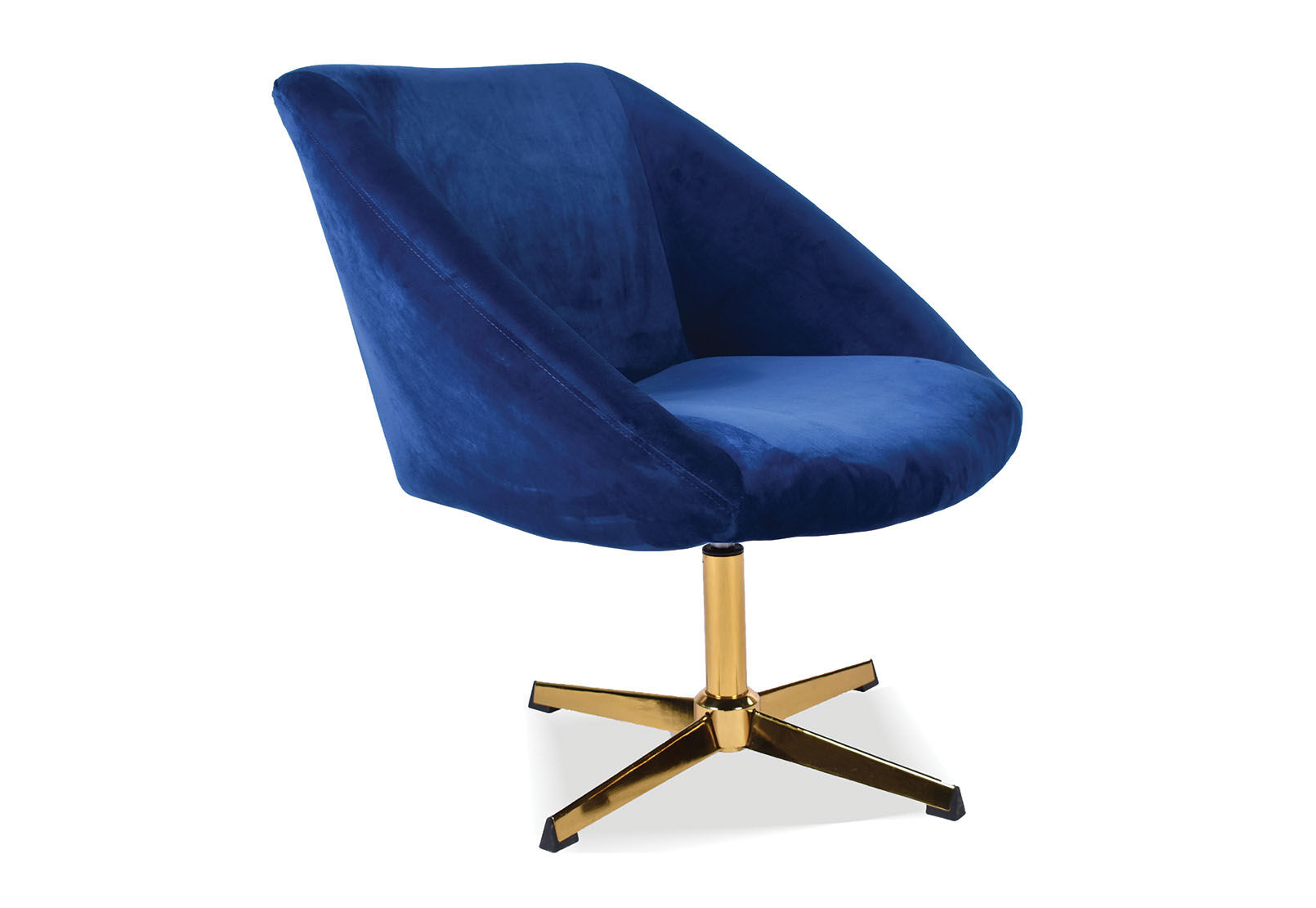 Navy Caribou Swivel Chair Amart Furniture