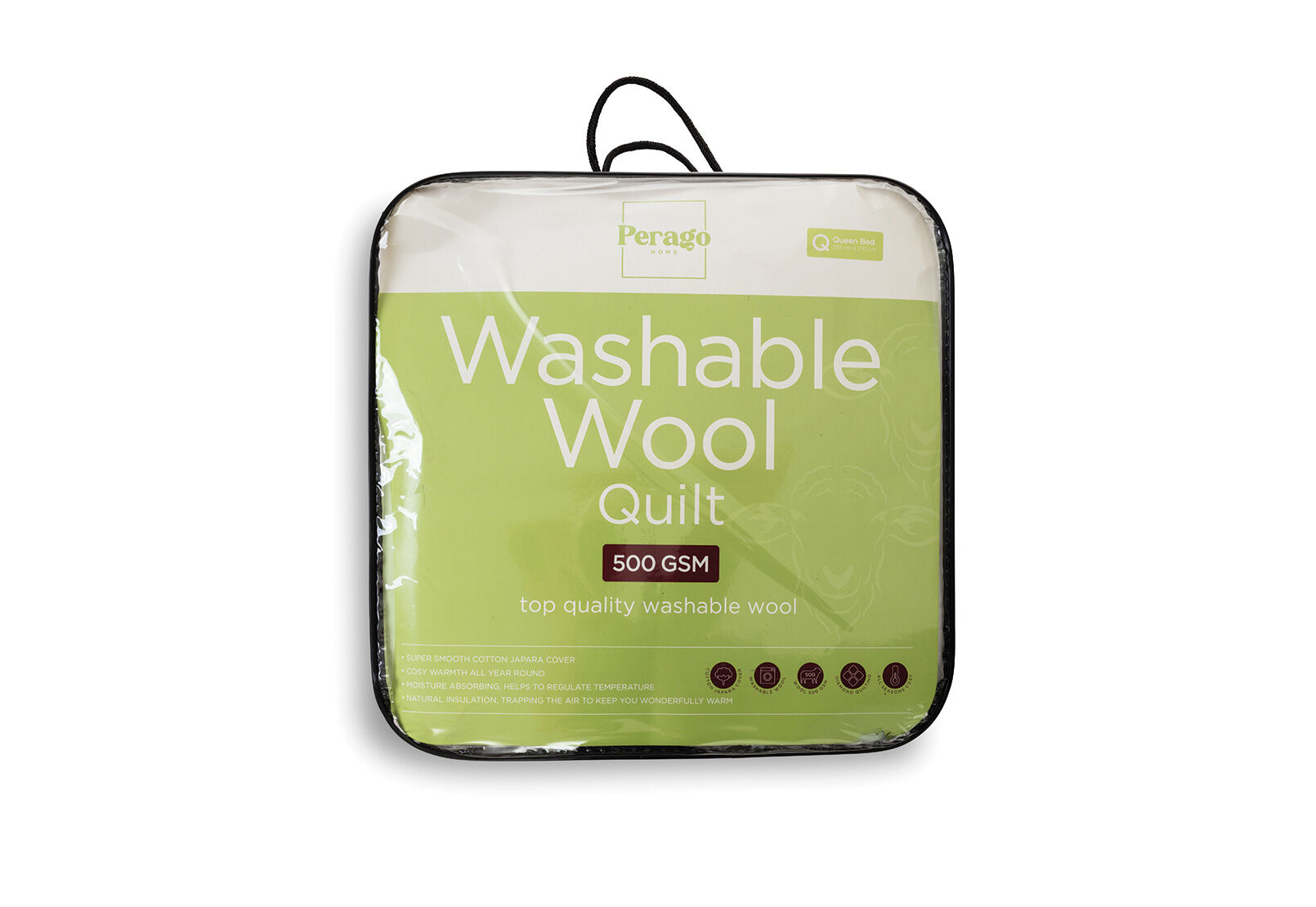 KING WASHABLE WOOL QUILT - Washable Wool Quilt 500gms KING WASHABLE WOOL QUILT