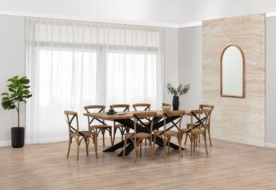 EVENDALE - 9 Piece Dining Suite with Avantee Dining Chairs.