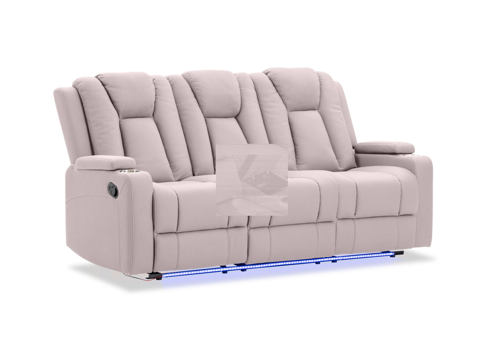 TRAVIS FABRIC - 3 Seater with Recliners TRAVIS FABRIC