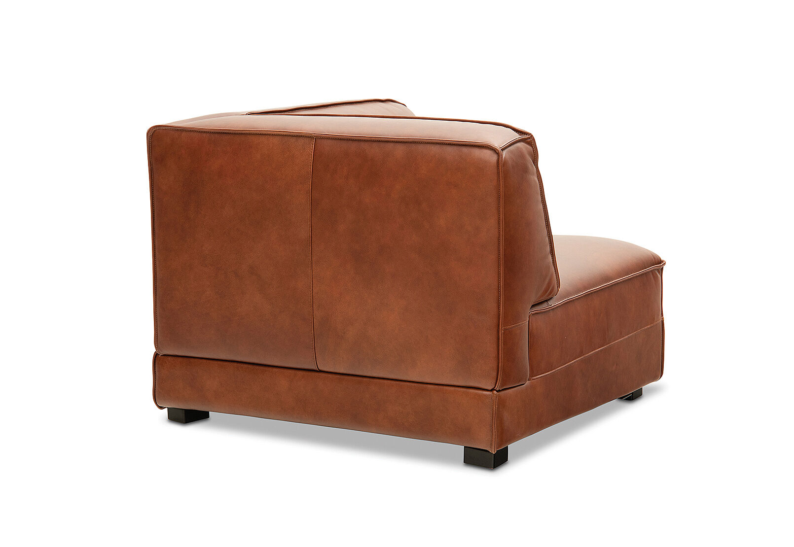 MAHOGANY VERENA Leather Modular Corner Wedge