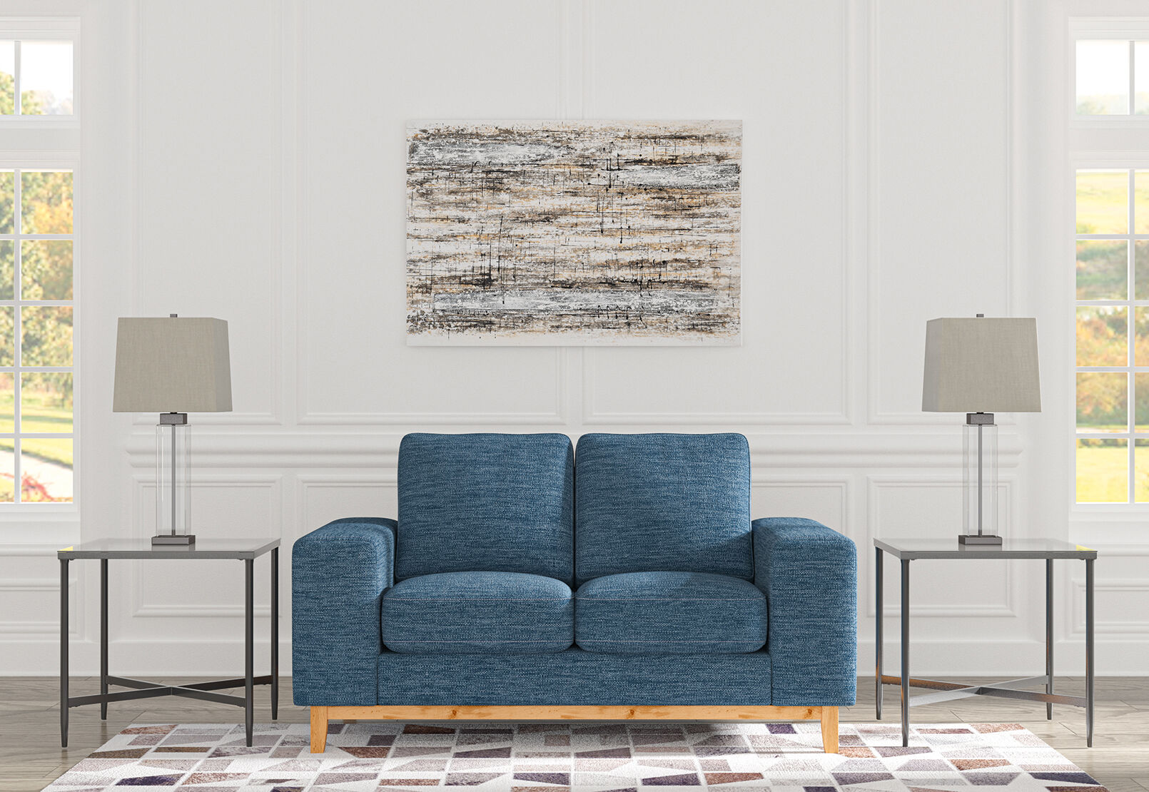MESCAL FABRIC - 2 Seater Sofa MESCAL FABRIC