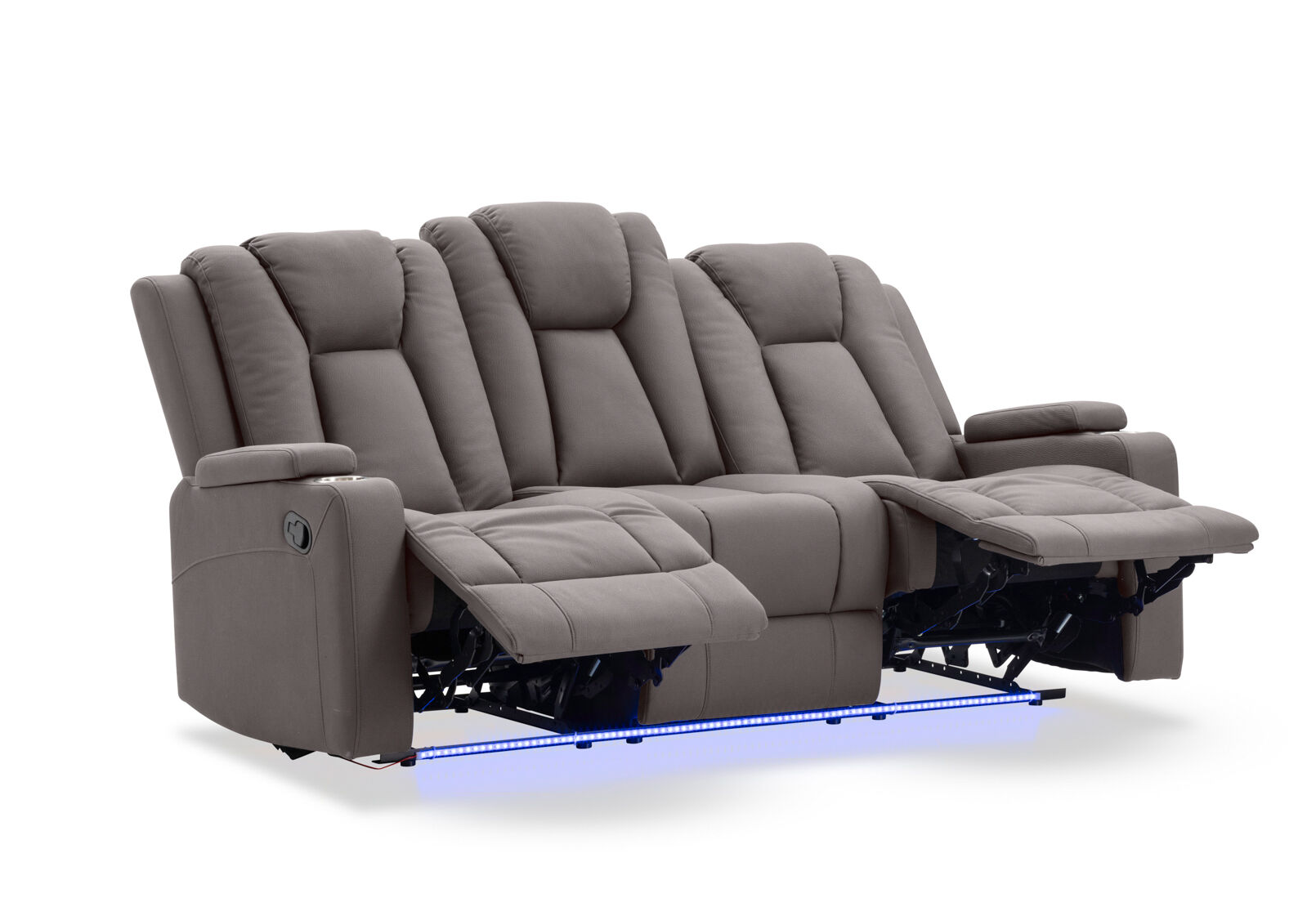 TRAVIS FABRIC - 3 Seater with Recliners TRAVIS FABRIC